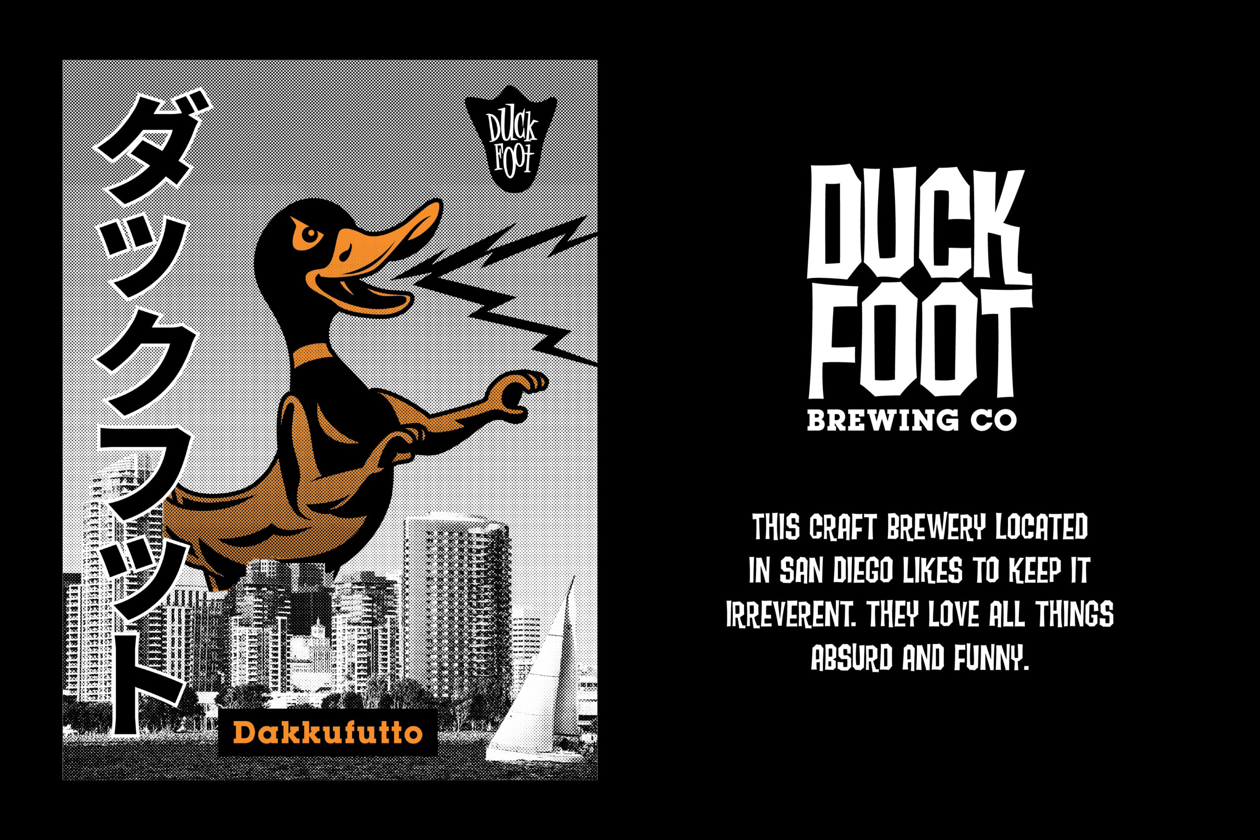 T-Shirt graphic design for Duck Foot Brewing Co. by Madonna+Child Creative Studio