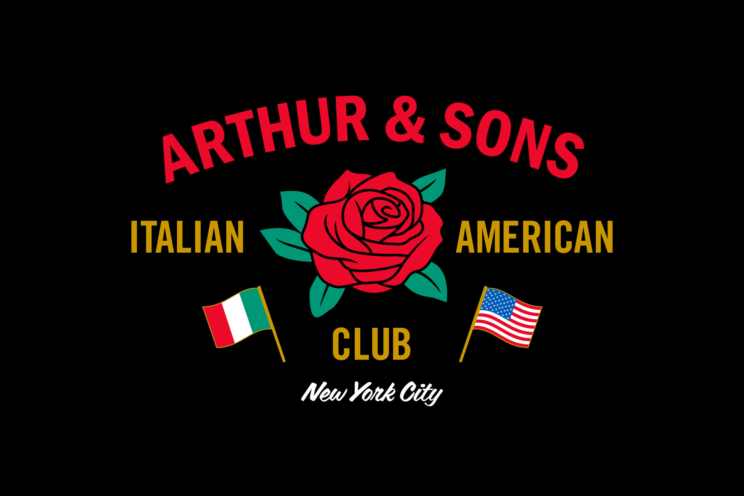 Logo design for Arthur & Sons Italian American Club by Madonna+Child Creative Studio