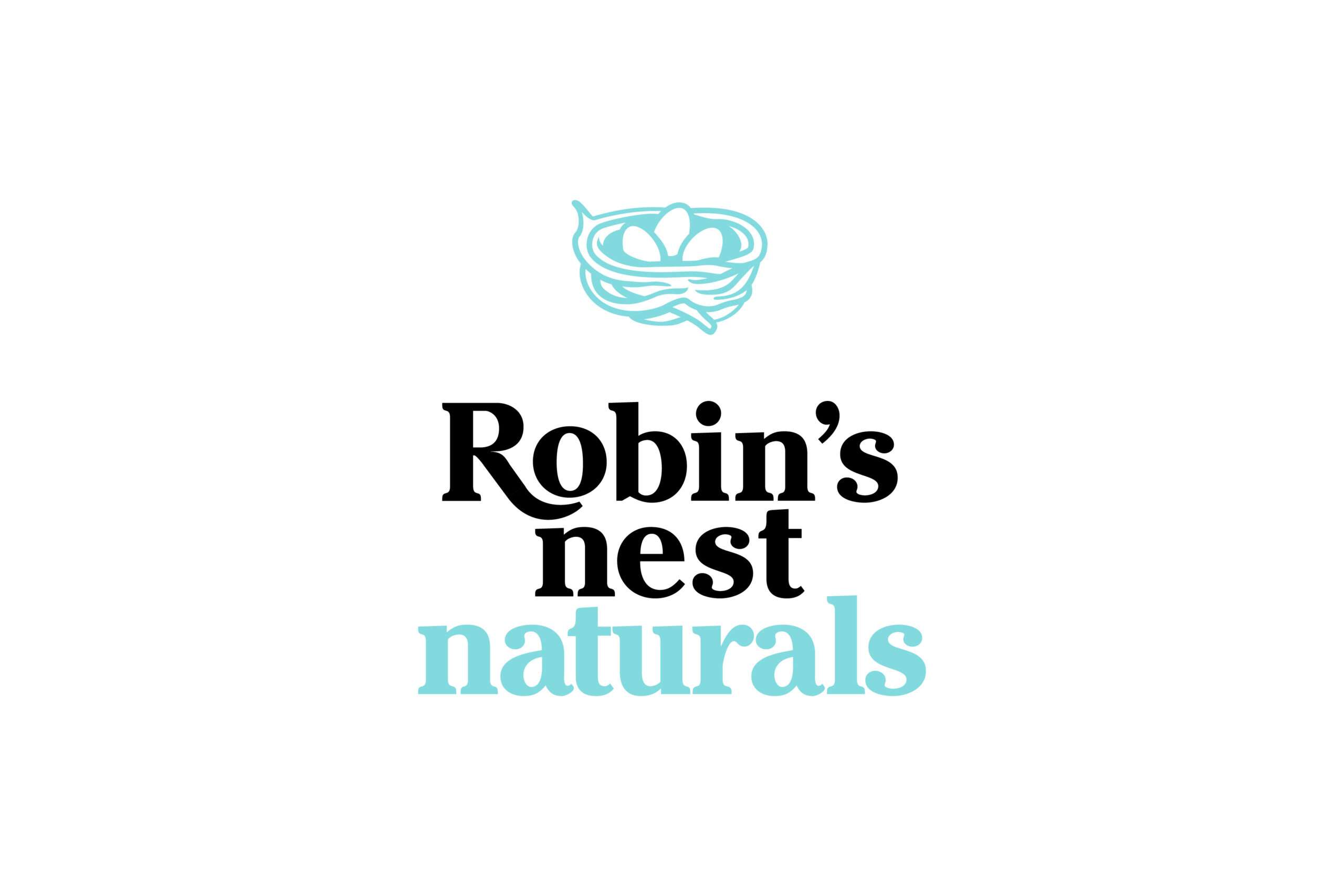 Logo design for Robin's Nest Naturals by Madonna+Child Creative Studio