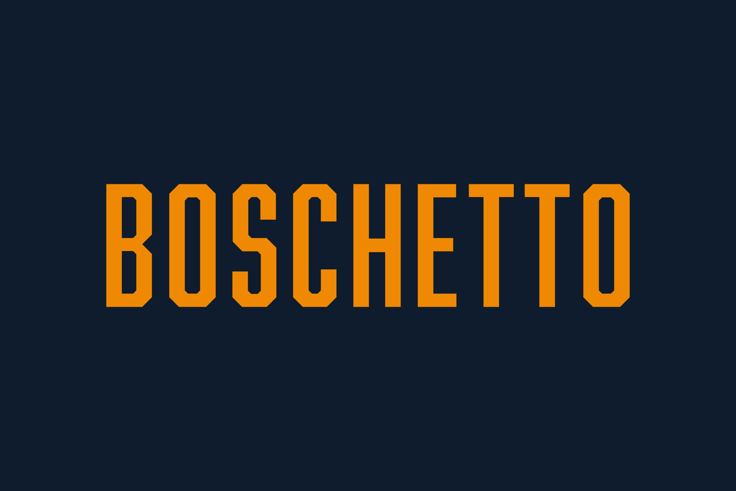 Logo design for Boschetto by Madonna+Child Creative Studio