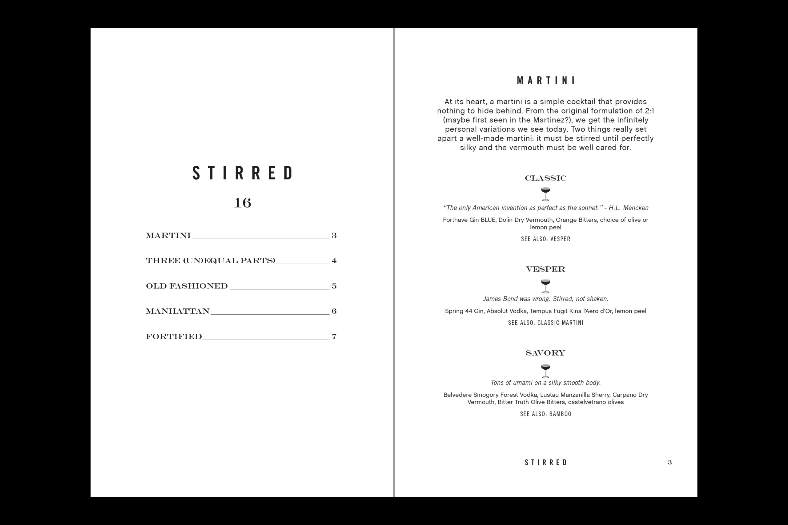 Menu design for Lot15 by Madonna+Child Creative Studio