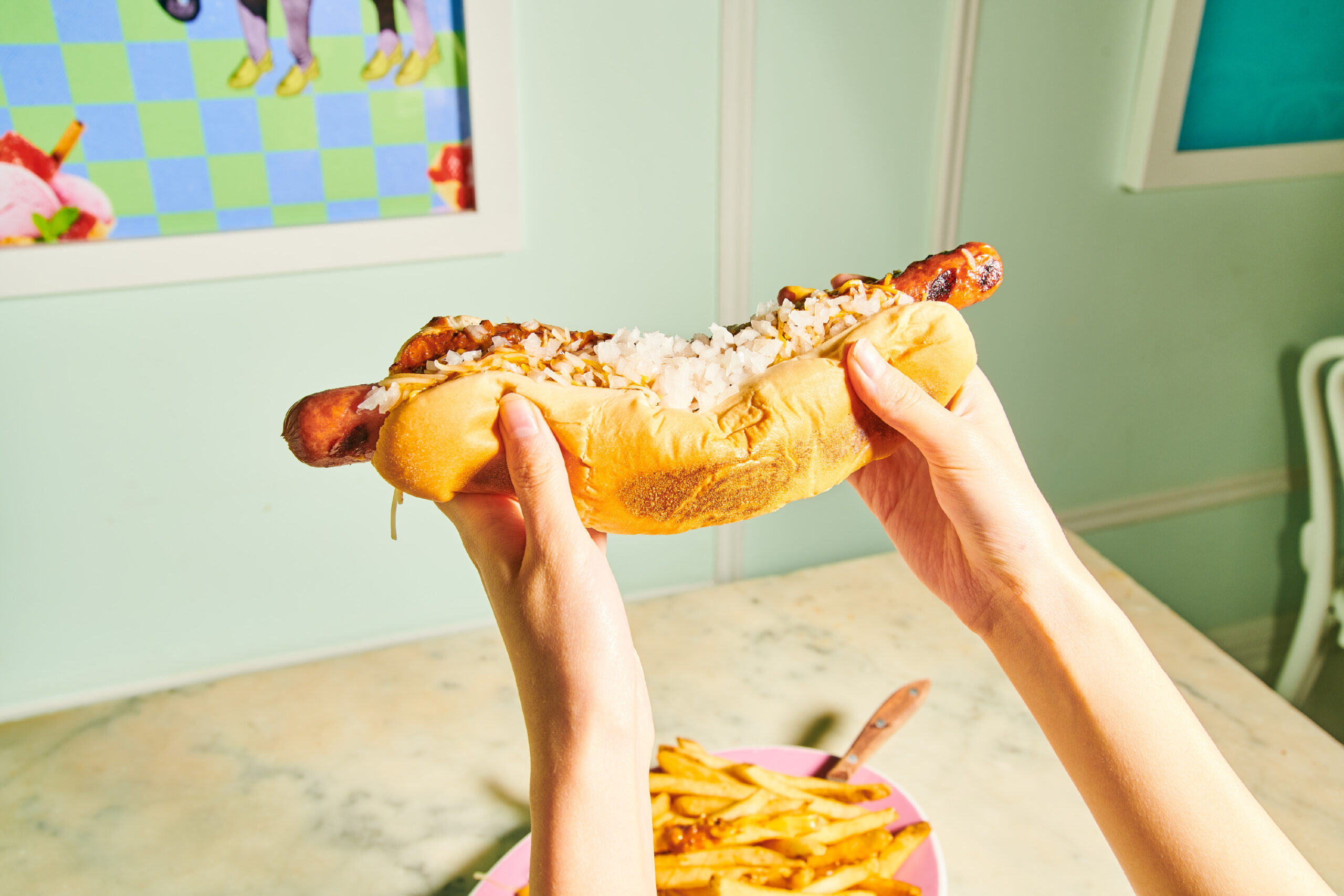 Photo of Hot Dog at Serendipity 3 by Madonna+Child Creative Studio